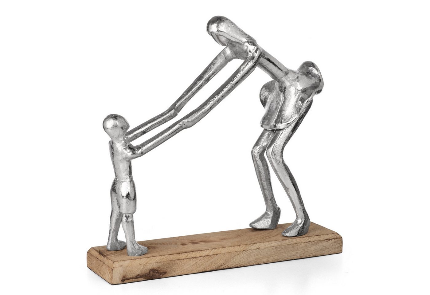 Moritz Skulptur Mutter-Kind-Figur aus Aluminium auf Mangoholzsockel, Holz, Tischdeko, Fensterdeko, Wanddeko, Holzdeko, Weihnachtsdeko Moritz Skulptur Mutter-Kind-Figur aus Aluminium auf Mangoholzsockel, Holz, Tischdeko, Fensterdeko, Wanddeko, Holzdeko, Weihnachtsdeko von Moritz