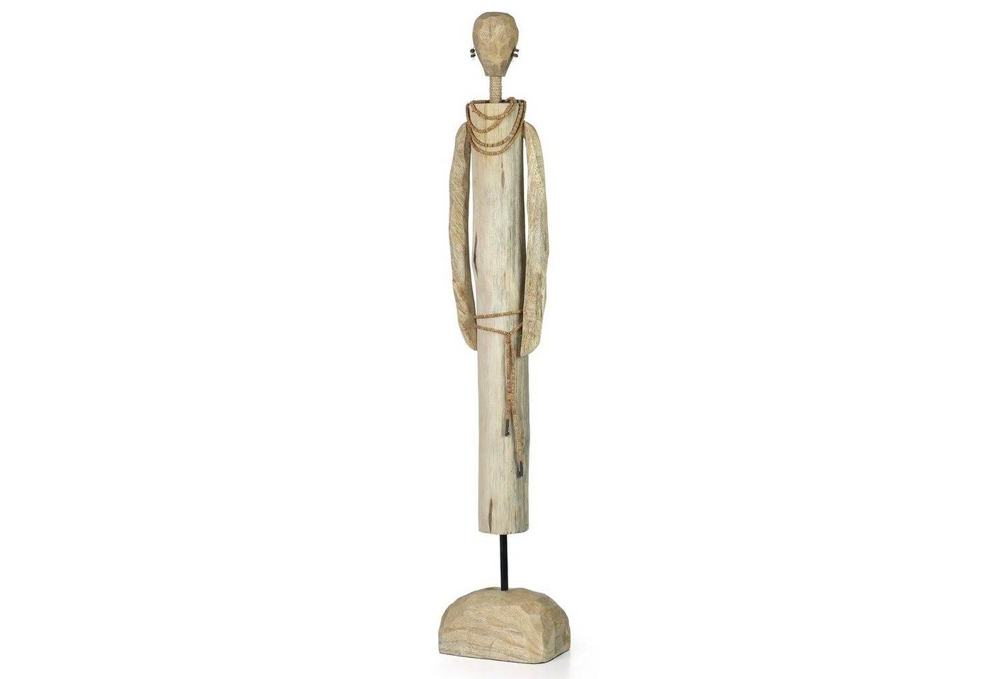 Moritz Skulptur Skulptur African Boy 69x13x9cm, Dekoobjekt Holz, Tischdeko, Fensterdeko, Wanddeko, Holzdeko von Moritz
