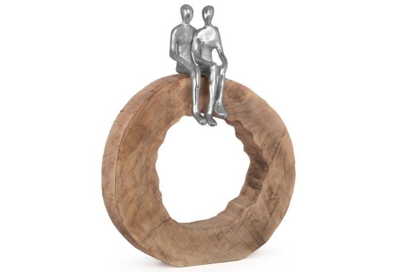 Moritz Skulptur Skulptur Holz Be Together 39x28x6 cm, Dekoobjekt Holz Tischdeko Fensterdeko Wanddeko Holzdeko von Moritz