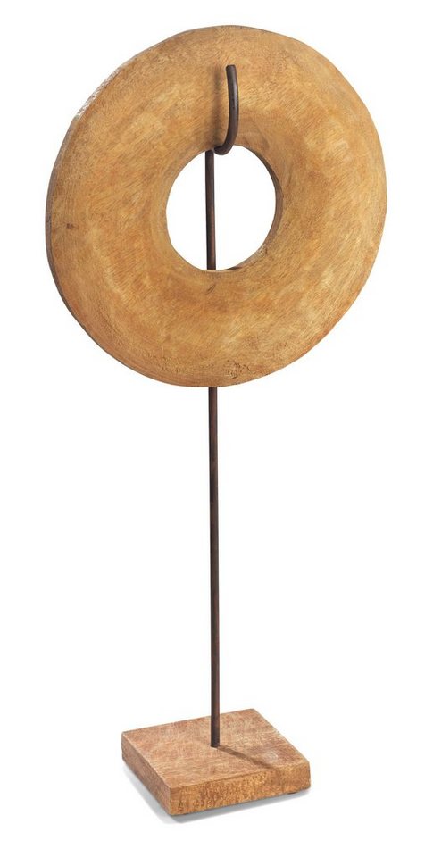 Moritz Skulptur Skulptur Kreis Unendlichkeit Donut groß 65x29x12cm, Dekoobjekt Holz, Tischdeko, Fensterdeko, Wanddeko, Holzdeko von Moritz