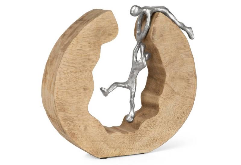 Moritz Skulptur Skulptur Teamwork 29x28x6cm, Dekoobjekt Holz, Tischdeko, Fensterdeko, Wanddeko, Holzdeko von Moritz