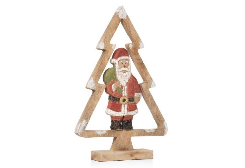 Moritz Skulptur Weihnachtsbaum Nikolaus 46 cm Höhe, Holz, Tischdeko, Fensterdeko, Wanddeko, Holzdeko, Weihnachtsdeko von Moritz