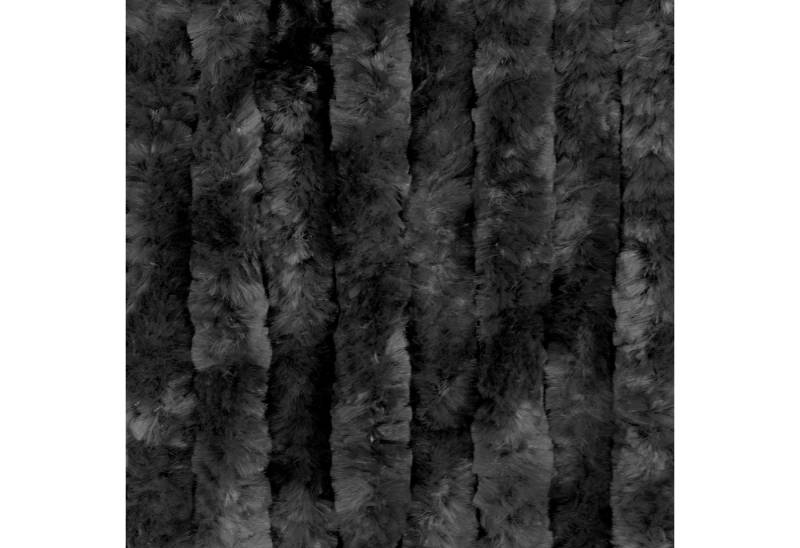 Moritz Türvorhang Flauschvorhang 118 x 230 cm schwarz (1 St), Hakenaufhängung, abdunkelnd, Chenille Vorhänge Camping Türvorhang Wohnwagen Wohnmobil Zubehör von Moritz