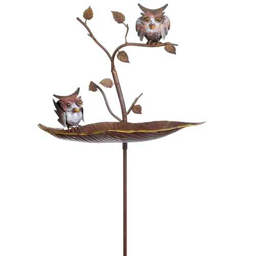 Moritz Vogeltränke Garten Eulen 24 x 41 x 129 cm Gartenstecker Gartendeko Gartenfigur Tierfigur Deko von Moritz