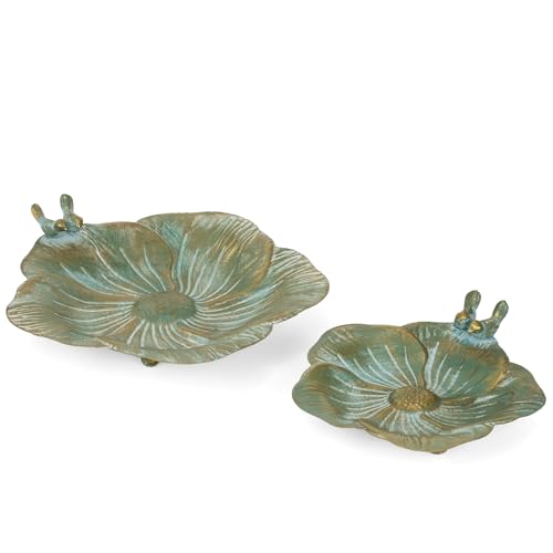 Moritz Vogeltränke Vogelbad grün mit Zwei Vögeln auf der Schale Bodentränke 34cm Blattform Vogelbecken Wassertränke Garten Moritz Vogeltränke Vogelbad grün mit Zwei Vögeln auf der Schale Bodentränke 34cm Blattform Vogelbecken Wassertränke Garten von Moritz