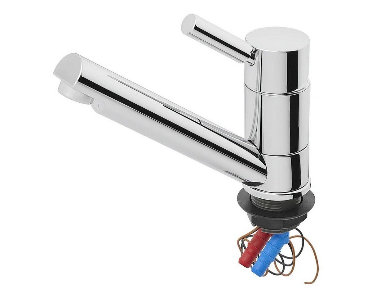 Moritz Wassertank Camping Wasserhahn 12?V klappbar mit Mikroschalter Chrom von Moritz