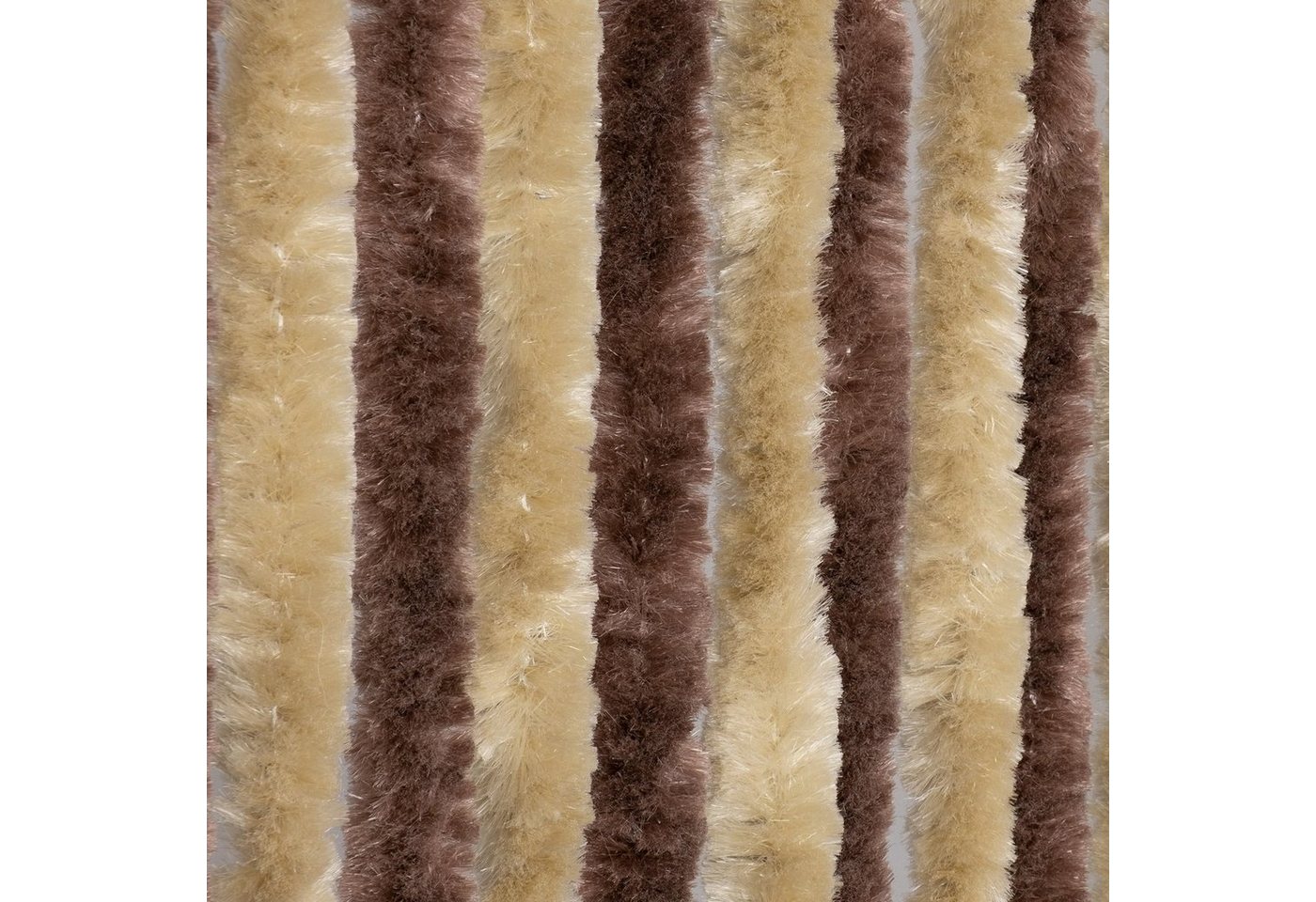 Türvorhang Flauschvorhang 90 x 220 cm braun beige, Moritz, Hakenaufhängung (1 St), abdunkelnd, Chenille Vorhänge Camping Türvorhang Wohnwagen Wohnmobil Zubehör von Moritz