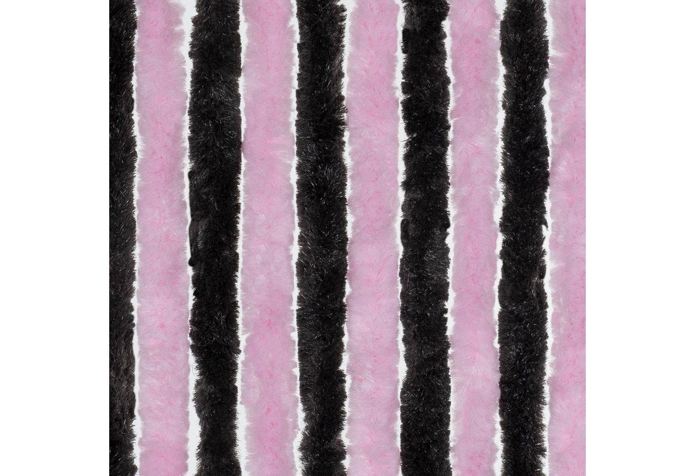 Türvorhang Flauschvorhang 56 x 185 cm pink schwarz, Moritz, Hakenaufhängung (1 St), abdunkelnd von Moritz