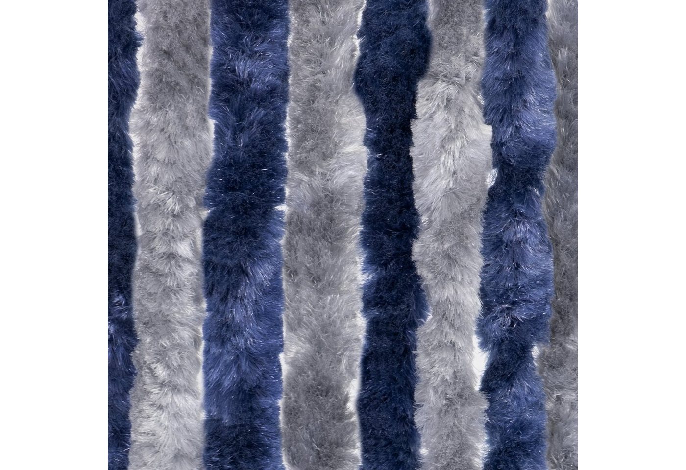 Türvorhang Flauschvorhang 90 x 220 cm blau grau, Moritz, Hakenaufhängung (1 St), abdunkelnd, Chenille Vorhänge Camping Türvorhang Wohnwagen Wohnmobil Zubehör von Moritz