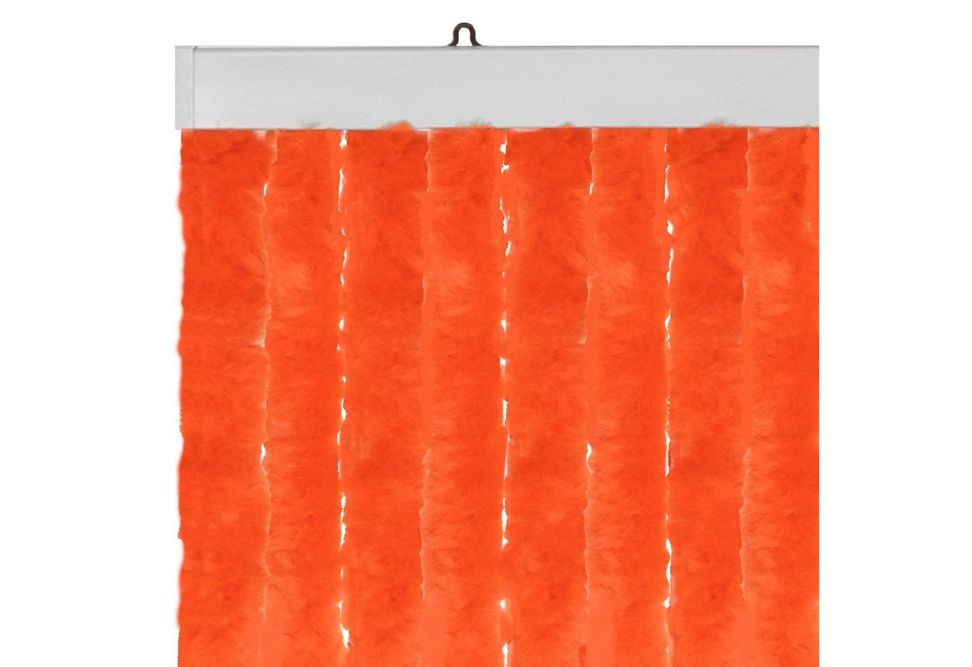 Türvorhang Flauschvorhang 90 x 220 cm orange, Moritz, Hakenaufhängung (1 St), abdunkelnd, Chenille Vorhänge Camping Türvorhang Wohnwagen Wohnmobil Zubehör von Moritz