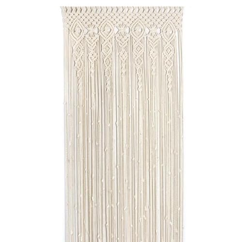 Boho-Türvorhang, gewebt, 90 x 180 cm, 90 x 200 cm, 100 x 200 cm, Baumwolle, Spitze, Makramee, Wandbehang für Hochzeit, Hintergrund, Fensterbogen, Heimdekoration, Beige Boho-Türvorhang, gewebt, 90 x 180 cm, 90 x 200 cm, 100 x 200 cm, Baumwolle, Spitze, Makramee, Wandbehang für Hochzeit, Hintergrund, Fensterbogen, Heimdekoration, Beige von Morkite