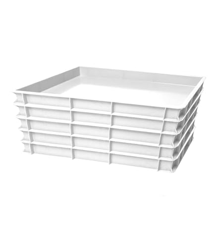 Morleos 5x Pizzaballenbox | 60x40x7 cm | Weiß | Made in Italy | Gärbox Teigballenbox Teigwanne Teigbox Teigkasten Hefekiste | stapelbar | Pizza - Waffel - Kuchen - Brotteig Morleos 5x Pizzaballenbox | 60x40x7 cm | Weiß | Made in Italy | Gärbox Teigballenbox Teigwanne Teigbox Teigkasten Hefekiste | stapelbar | Pizza - Waffel - Kuchen - Brotteig von Pizza Lover