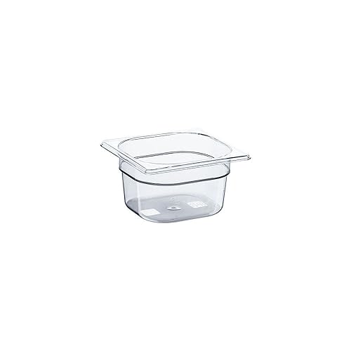 Morleos GN Behälter Polycarbonat Kunststoff | Gastronomie GastroNorm Lebensmittelbehälter | vers. Größen wählbar (GN 1/6 65 mm) von Morleos