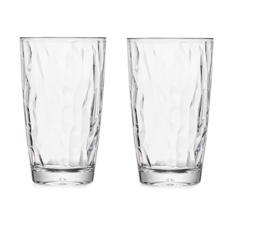 Morleos Gläser-Set unbreakable Trinkglas unzerbrechliches Wasser Glas Wandern Camping Bar, Kunststoff von Morleos