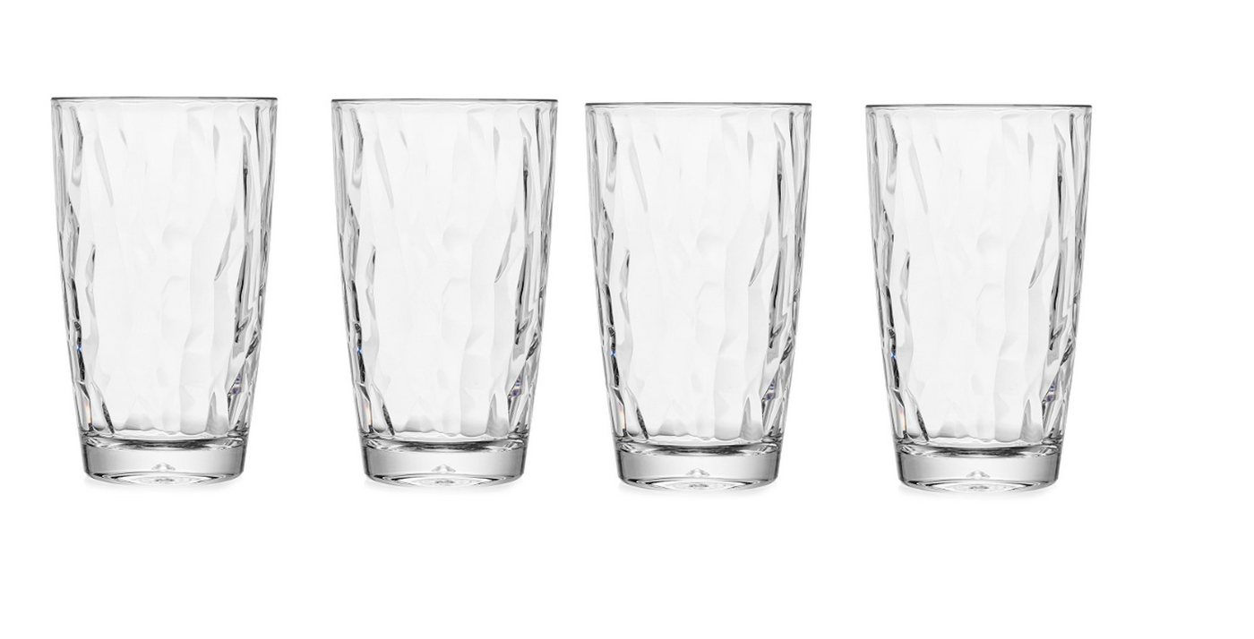 Morleos Gläser-Set unbreakable Trinkglas unzerbrechliches Wasser Glas Wandern Camping Bar, Kunststoff von Morleos
