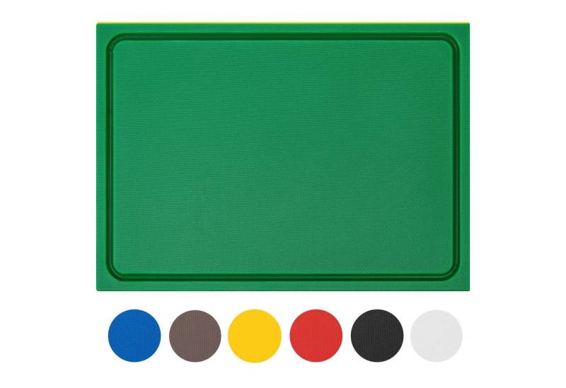 Morleos Schneidebrett Schneidebrett mit Saftrille aus HDPE 500 Kunststoff, Kunststoff, (1-St., Schneidebrett), HDPE500 Kunststoffbrett, mit Saftrille, extra dick von Morleos