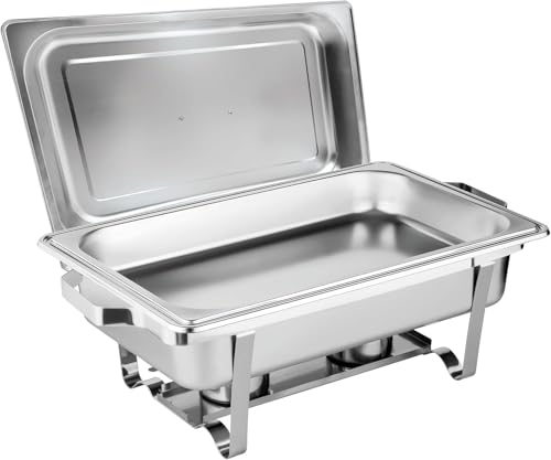 Morleos Speisewärmer Chafing-Dish 1X 1/1 GN 65 mm aus Edelstahl Warmhaltebehälter Essen Wärmebehälter für Speisen Buffetwärmer Event Catering-Zubehör Buffet Morleos Speisewärmer Chafing-Dish 1X 1/1 GN 65 mm aus Edelstahl Warmhaltebehälter Essen Wärmebehälter für Speisen Buffetwärmer Event Catering-Zubehör Buffet von Morleos