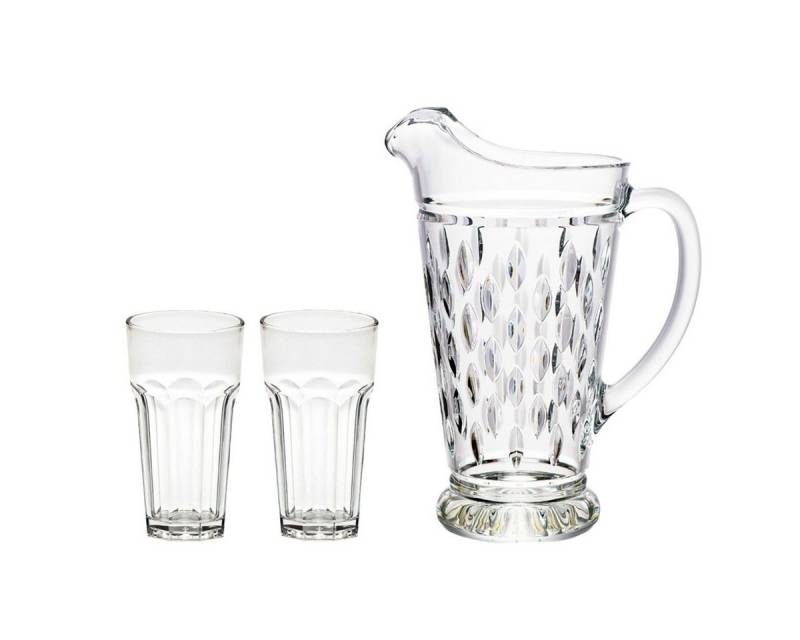 Morleos Wasserkaraffe unbreakable Karaffe ohne Deckel unzerbrechlicher Krug Camping Garten, (1-tlg) von Morleos