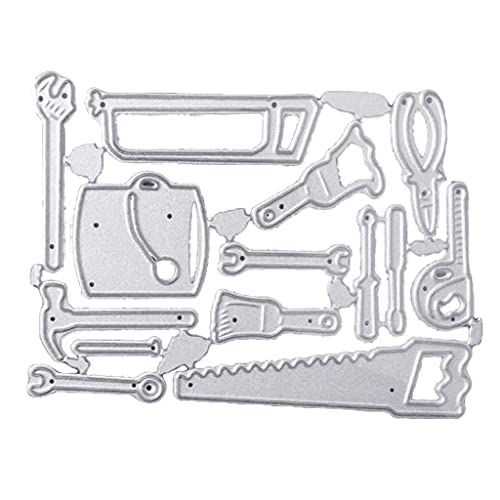 Metall-Stanzformen, Haushalts-Kombinationswerkzeug, Prägeschablone für kreatives Werkzeug-Set, Metall-Stanzformen, Prägeschablone zum Basteln, Scrapbooking, Album, Papierkarte von Morningmo