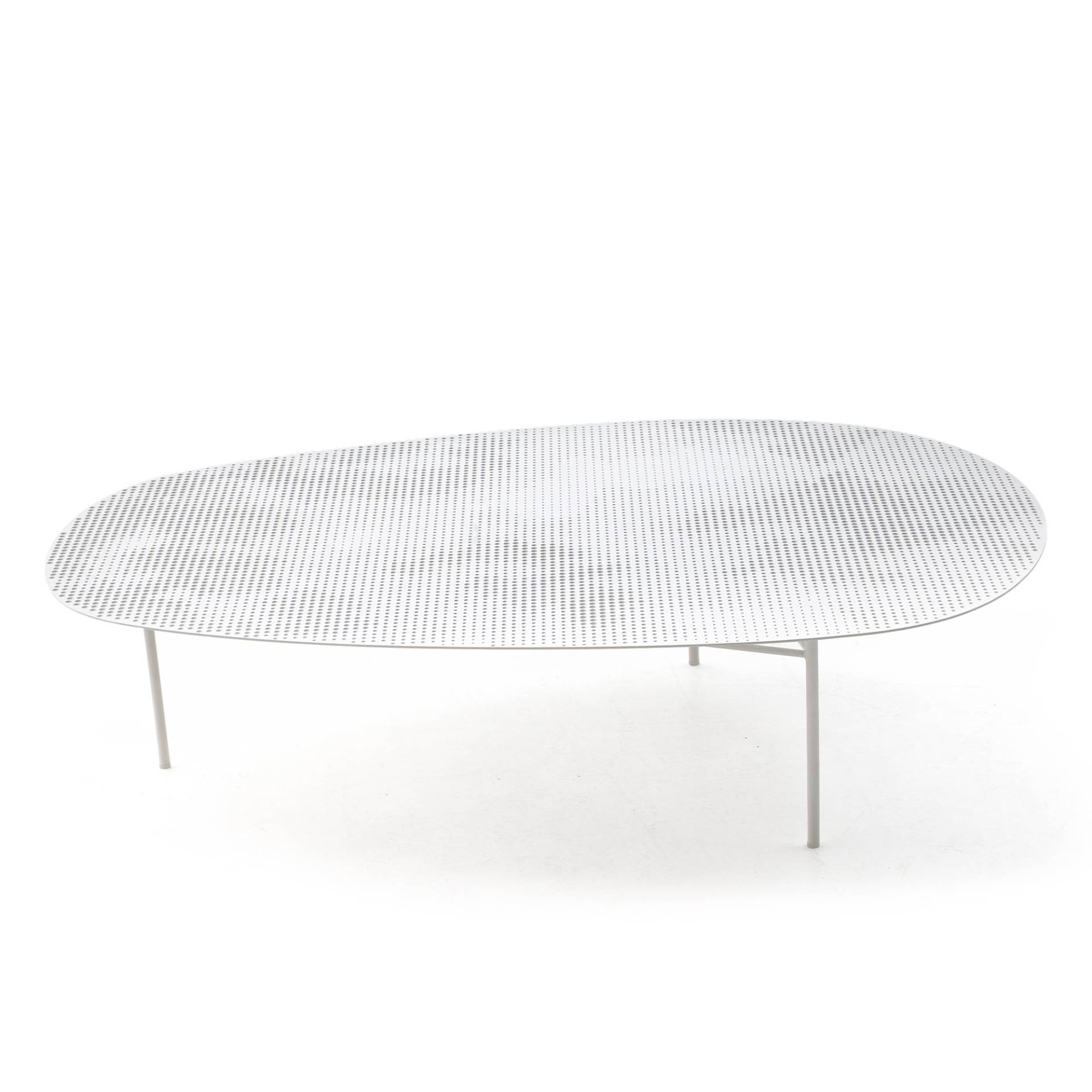 Moroso - Cloud Beistelltisch H 30cm - verkehrsweiß/lackiert/LxBxH 121x86x30cm von Moroso