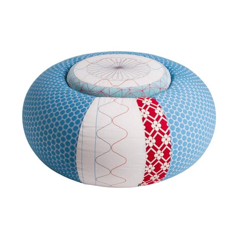 Moroso - Donut Pouf Ø94cm - blau/H x Ø 45x94cm von Moroso