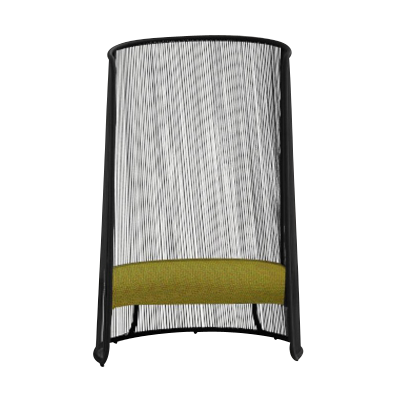 Moroso - Husk L Sessel - schwarz/gold/handgeflochten/Gestell Stahl lackiert/BxHxT 100x140x70cm von Moroso