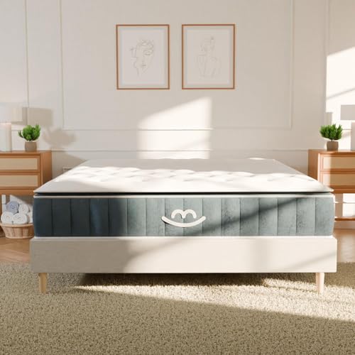 Luxus-Hybridmatratze 180x200 cm | Dicke 30cm | Victoria zum Produkt des Jahres 2025 gewählt | Feste Unterstützung | Einhüllendes Zuhause | Memory-Schaum und Taschenfedern | MORPHEA Frankreich von Morphea France
