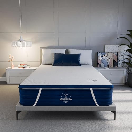 MORPHEA Topper 180x200 cm Cloudymax Topper 7cm Dicker Gel-Gedächtnisschaum mit ergonomischer Matratzenschoner aus hochdichtem Schaumstoff für luxuriösen und erholsamen Schlaf von Morphea France