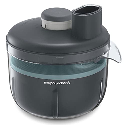 Morphy Richards 401014 Prepstar, 4L Schüssel, 1.6L Kapazität, 6 Einstellungen, BPA Frei Kompakte Küchenmaschine, 240, Edelstahl, Grey von Morphy Richards