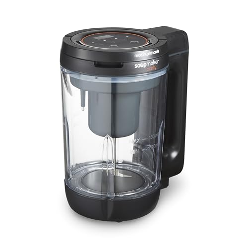 Morphy Richards 1,6 l Clarity Suppenbereiter, Portionskontrolle, 9 Funktionen, intelligente Reaktionstechnologie, Warmhalten, Suppen- und Smoothie-Maker, Weiß und Schwarz, 501050 von Morphy Richards