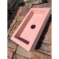 Rosa Beton Trog Waschbecken von MorrisConcreteDesign