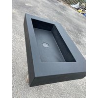 Schwarzes Beton Waschbecken Schwarzes Beton Waschbecken von MorrisConcreteDesign