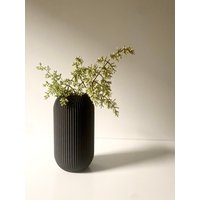 "Große "Bowl Vase" Black Wood Matte Finish." von MorseStudioCo