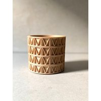 Personalisierte Stapeln "Brief Untersetzer" Naturholz Matte Finish Mitte Des Jahrhunderts Modern." von MorseStudioCo