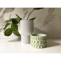 "Personalisierte Stapeln "Letter Coaster" Pastell Grün Matte Finish Mid Century Modern." von MorseStudioCo