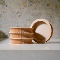 "stacking "Curvy Coaster" Natürliche Holzoptik Mid Century Modern." "stacking "Curvy Coaster" Natürliche Holzoptik Mid Century Modern." von MorseStudioCo
