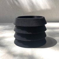 stapeln Von "Reese's Coaster" Black Wood Finish von MorseStudioCo