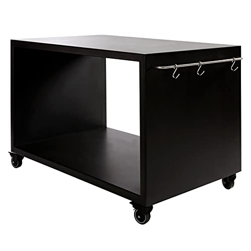 Morsø Garden Grilltisch – Outdoor-Küche aus robustem Stahl, Grillwagen für Gasgrill, Outdoor Ofen oder Kohle-Grill, im cleanen Design, Schwarz von Morsø