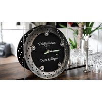 Bremsscheibenuhr - Motorrad | Mit Personalisierter Gravur Bremsscheibenuhr - Motorrad | Mit Personalisierter Gravur von MortalEngineInterior