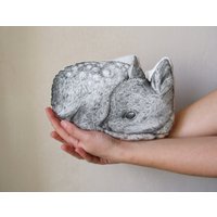 Hirsch Kissen Rehkitz Wald Tier Fee Geschichte Wohnkultur Hand Bemalt Hirsch Kissen Rehkitz Wald Tier Fee Geschichte Wohnkultur Hand Bemalt von MosMea
