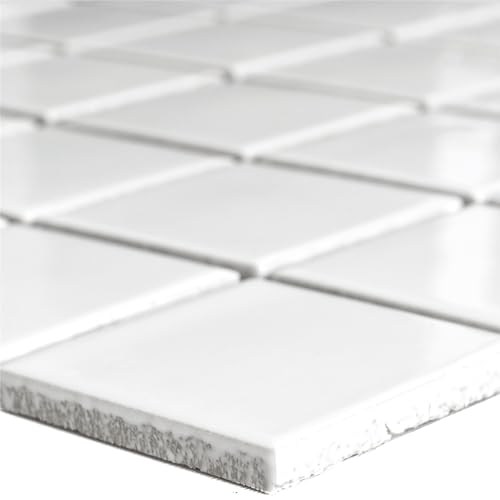 Keramik Mosaikfliesen Adrian Weiß Glänzend Quadrat 48 Keramik Mosaikfliesen Adrian Weiß Glänzend Quadrat 48 von Mosafil