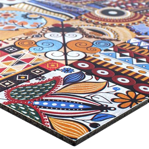 Metall Retro Mosaik Fliesen AyBatur Selbstklebend Bunt Badezimmer Dusch Wand WC von Mosafil