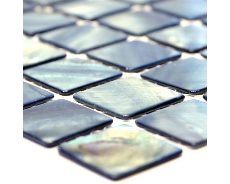 Mosafil Mosaikfliesen Mosaikfliesen Perlmutt Xenia Muschel 30x30cm, Perlmutt 30.000x30.000, grau-blau, Verlegefertig auf ein Netz geklebt Mosafil Mosaikfliesen Mosaikfliesen Perlmutt Xenia Muschel 30x30cm, Perlmutt 30.000x30.000, grau-blau, Verlegefertig auf ein Netz geklebt von Mosafil