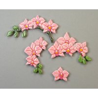 Mosaiksteine - Orchideen Phalaenopsis Pink(Hell Verschiedene Varianten 1 Stück von MosaicArtStones