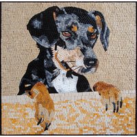 Dog Mosaic Tiles | Haustier Tier Mosaikfliesen Für Wohnzimmerwände Labrador-Hundegesicht-Kunstwerk-Kacheln Innenhall Und Raumdekor Dog Mosaic Tiles | Haustier Tier Mosaikfliesen Für Wohnzimmerwände Labrador-Hundegesicht-Kunstwerk-Kacheln Innenhall Und Raumdekor von MosaicNaturalLLC