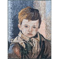 Portrait Eines Kindes Mosaikkunst Masterpiece von MosaicNaturalLLC