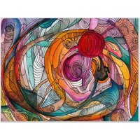 Art Print "Bloom in Ruins" Abstract Watercolor Line | Organic Surreal Painting Colorful Modern Wall By Mosaich Art Print "Bloom in Ruins" Abstract Watercolor Line | Organic Surreal Painting Colorful Modern Wall By Mosaich von MosaichArts