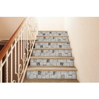 Designter Treppenaufkleber, Mosaik Zierfliesen Abnehmbarer Treppenaufkleber Dekostreifen, Peel & Stick Stair Riser Sr24 von Mosaicowall