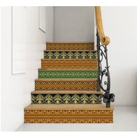 Einzigartiger Treppenaufkleber, Deko Fliesenaufkleber, Abnehmbarer Schale & Stäbchen Treppenaufkleber Sr11 von Mosaicowall