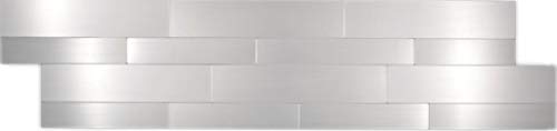Aluminium Wandverblender Selbstklebend Wandverblender metall Wand Küche Bad Fliesenspiegel Mosaikfliese Mosaikmatte Mosaikplatte_f | 10 Paneele von conwire
